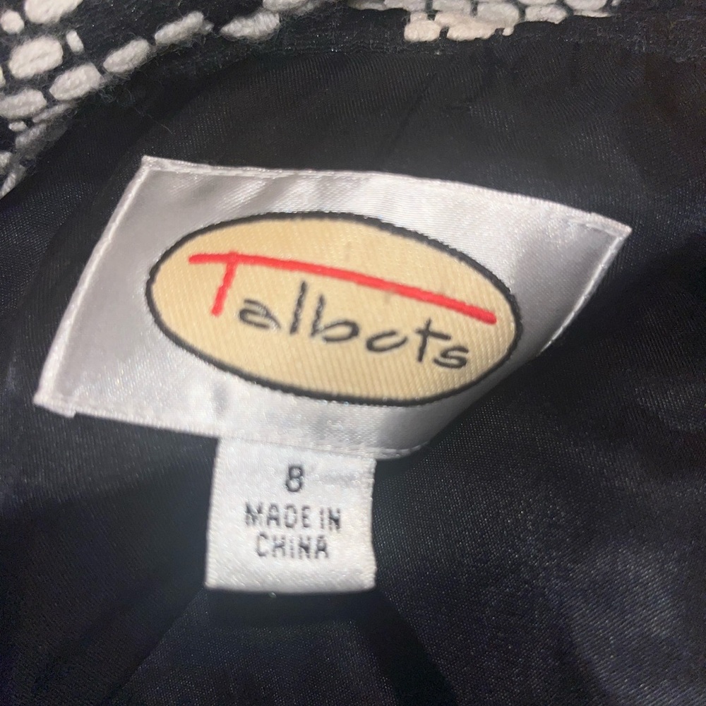 Talbots Houndstooth Wool Jacket - 8 - image 5